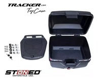 Baú Moto Bauleto Stoned Tracker 35L com Faixa Verde: Segurança e Estilo para Sua Viagem! - imagem 4