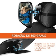 Espelho Retrovisor 360° Ajustável para Bebês e Passageiros - Visão Clara e Segura no Carro - imagem 3