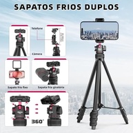 ULANZI MT-51: Tripé 2 em 1 para Câmera e Smartphone com Cabeça 360° e Suporte Integrado - imagem 5