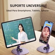 Suporte de Celular Universal em Alumínio Premium: Ajustável 360°, Dobrável e Antiderrapante - imagem 3