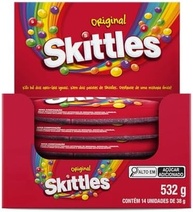 Bala Skittles Original - Case com 14 unidades de 38g - imagem 2