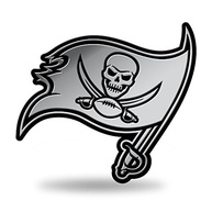 Adesivo 3D NFL Tampa Bay Buccaneers Cromado - Mostre seu Espírito de Fã! - imagem 2
