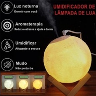 Umidificador Aromatizador Lua Cheia 3D 880ml - Difusor de Aromas com Luz Ambiente e Purificação - imagem 4