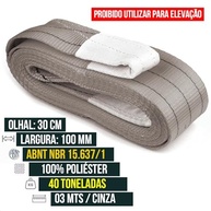 Cinta de Reboque 40 Toneladas - 3m Reforçada para Resgate Veicular Pesado - imagem 3