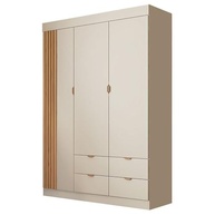 Quarto Infantil Completo Ayla - Guarda-Roupa 3P 4G + Cômoda em MDF Off White - imagem 5