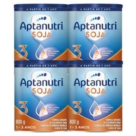 Fórmula Infantil Aptanutri Soja 3 800g - Kit 4 Latas | Alternativa Vegetariana e Sem Lactose - imagem 2