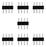 Kit 7 Conectores Macho Aranha 4 Vias 12V para Fitas LED RGB - Instalação Fácil e Segura - imagem 1