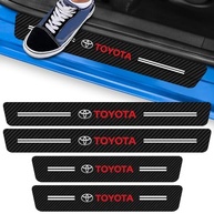 Kit 4 Adesivos Soleira Porta Fibra de Carbono - Proteção Anti Arranhões Premium para TOYOTA - imagem 3