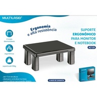 Suporte Ergonômico para Monitor Quadrado AC125: 4 Níveis de Altura para Mais Conforto - imagem 4