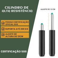 Pistão a Gás Universal Classe 4 para Cadeira - 200kg de Resistência | LuvinCo - imagem 5