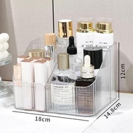 Organizador Multiuso 4 Divisões em Acrílico - Caixa Organizadora para Maquiagem, Cosméticos e Acessórios - imagem 3