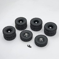 Pacote com 4 Pneus de Borracha Premium para Carros RC B16 B36 1/16 - Durabilidade e Performance - imagem 5