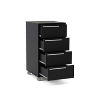 Gaveteiro Maia 4 Gavetas com Rodízios Preto - Organize com Estilo e Mobilidade - imagem 4