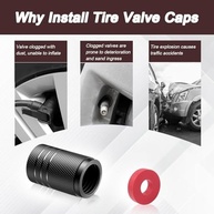 4 Tampas de Válvula de Pneu Premium para Infiniti G35 G37 Q50 Q60 - Proteção e Estilo - imagem 5