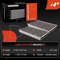 Kit 4 Filtros de Ar de Cabine com Carvão Ativado A-Premium para BMW Série 5 (E60, E61, F10) - imagem 3