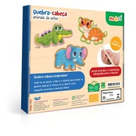 Toyster - Quebra-Cabeça Animais da Selva - Madeira Certificada - 3, 4 e 5 Peças - imagem 3