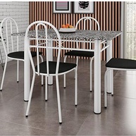 Conjunto Mesa e 4 Cadeiras Monique - Design Moderno e Conforto para sua Casa - imagem 2