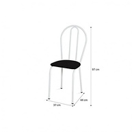 Conjunto Mesa e 4 Cadeiras Monique - Design Moderno e Conforto para sua Casa - imagem 5