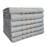 Kit 4 Toalhas de Banho 100% Algodão Premium Dubai - 70x130cm Cinza - imagem 2