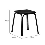 Conjunto Mesa Extensível com 4 Banquetas Preto - Design Moderno e Espaço Otimizado - imagem 5