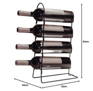 Suporte de Vinho Vertical para Mesa - 4 Garrafas - Design Elegante e Resistente - imagem 3
