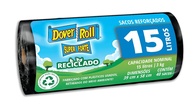 Dover-Roll Super Forte Reciclado 15L Preto - Rolo com 40 Sacos de Lixo Ecológicos - imagem 1