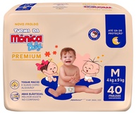 Fralda Turma da Mônica Baby Premium Econômica Tamanho M - 40 Unidades - imagem 1