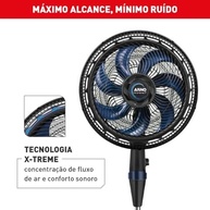 Ventilador de Coluna Arno X-Treme 7 40cm Preto VE7C 127V - Potência e Silêncio para Ambientes Grandes - imagem 4