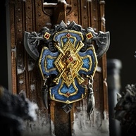 Starforged Emblema Warhammer 40K Space Wolves Honor Of Great Wolves Seal Badge - imagem 5