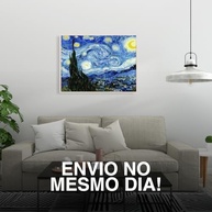 Kit Pintura de Diamantes Noite Estrelada Van Gogh 40x30cm - Arte 5D com Cristais Multifacetados - imagem 5