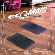 Kit Ecomais Limpa Piso Área Interna 40x60cm - Microfibra Azul e Verde - imagem 3