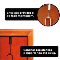 Sapateira de Porta ou Parede em Aço 21 Pares - 42 Divisórias | Organização Inteligente e Durabilidade Superior (Branco) - imagem 5