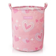 Cesto Organizador Infantil Dobrável 43L Rosa - Solução Prática e Divertida para Brinquedos - imagem 2