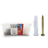 Sfor Bucha MU 8 com Parafuso Chipboard Phillips 4,5x60mm - Kit 120 Peças para Fixação Universal - imagem 1