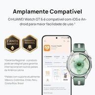 Smartwatch Huawei Watch GT 6 46mm: Potenciômetro de Ciclismo, Bateria 21 Dias, Bem-Estar Emocional e GPS Integrado - imagem 3