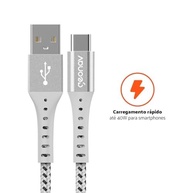Cabo Geonav USB-A para USB-C 1.2m: Resistência Extrema, Carregamento Rápido 40W e Transferência 480Mbps - imagem 5