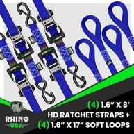 Kit 4 Catracas de Cinta Rhino USA 4cm x 2,5m - Amarração Segura para Cargas Pesadas - imagem 5