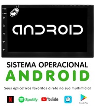 Central Multimídia Android 7" Premium Plus E-Tech: 4GB RAM, 64GB Armazenamento e Câmera de Ré - imagem 5