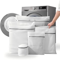Kit 5 Sacos para Lavar Roupas Delicadas - Proteção Total com Zíper Reforçado | Ideal para Roupas Íntimas e Tecidos Fino - imagem 2