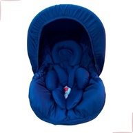 Kit 5 Peças Bebê Conforto: Capa Protetor Cinto, Capota e Redutor (0-13kg) - Azul Marinho - imagem 2