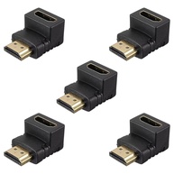 Kit 5 Adaptadores HDMI 90 Graus em L: Conexão Perfeita para 4K Ultra HD - imagem 1