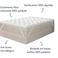 Pillow Top Ortobom Casal Queen King 200 Fios 100% Algodão - Conforto de Hotel 5 Estrelas - imagem 5