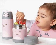 Pote Térmico com Colher Gumy Rosa - Buba: Mantém Alimentos Quentes ou Frios por Até 5 Horas - imagem 3