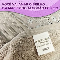 Toalhas de Banho Gigante Buettner Cristal Renascença 5 Peças - Luxo em Algodão Egípcio Cinza Prata - imagem 5