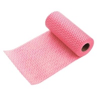 Pano Descartável Multiuso Tipo Perfex em Rolo com 50 Unidades – 25x30cm – Reutilizável e Super Absorvente (Vermelho) - imagem 4