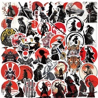 Adesivos Japoneses Bushido Yoksas: 50 Peças Impermeáveis com Espírito Samurai para Laptop, Carro e Mais! - imagem 1