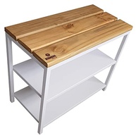 Banco Sapateira Strassis Design SD-5003-60 em Madeira e Metal Preto – Organize com Estilo e Resistência - imagem 4
