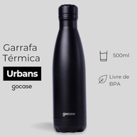 Garrafa Térmica Gocase Urban 500ml - Inox com Isolamento à Vácuo para Bebidas Geladas por 24h - imagem 3