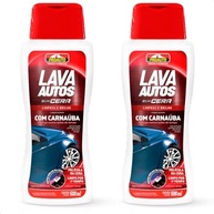 KIT 2x Lava Autos Shampoo Carnaúba Pro Auto: Brilho Intenso e Proteção Duradoura 500ml - imagem 2