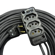 Extensão Elétrica Industrial 50m Cabo PP 2x2,5mm com Tomada Tripla Reforçada - imagem 5